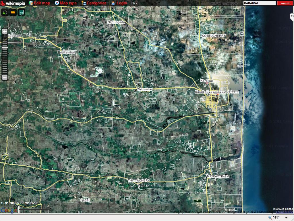 Karaikal map Karaikal map image