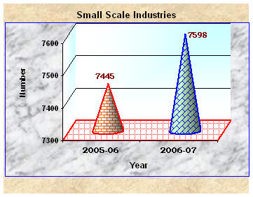 Small scale industries - graph